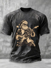 Men's Heavy Metal Rock Christmas T-shirt