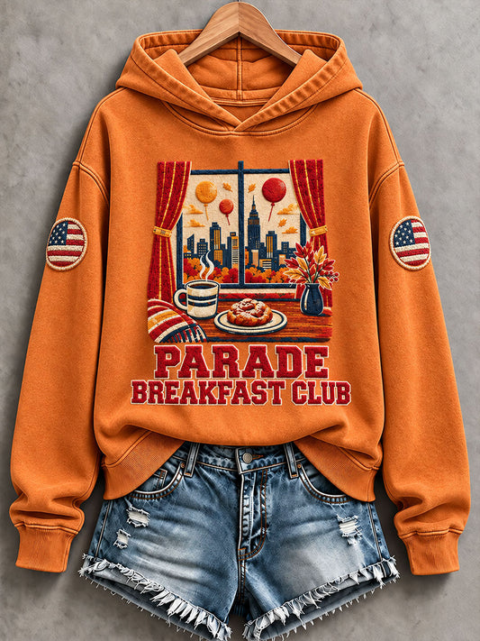 Women's Thanksgiving Parade Print Casual Sweatshirt