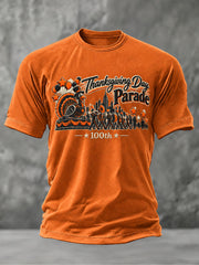 Men's Thanksgiving Parade Print Casual T-shirt