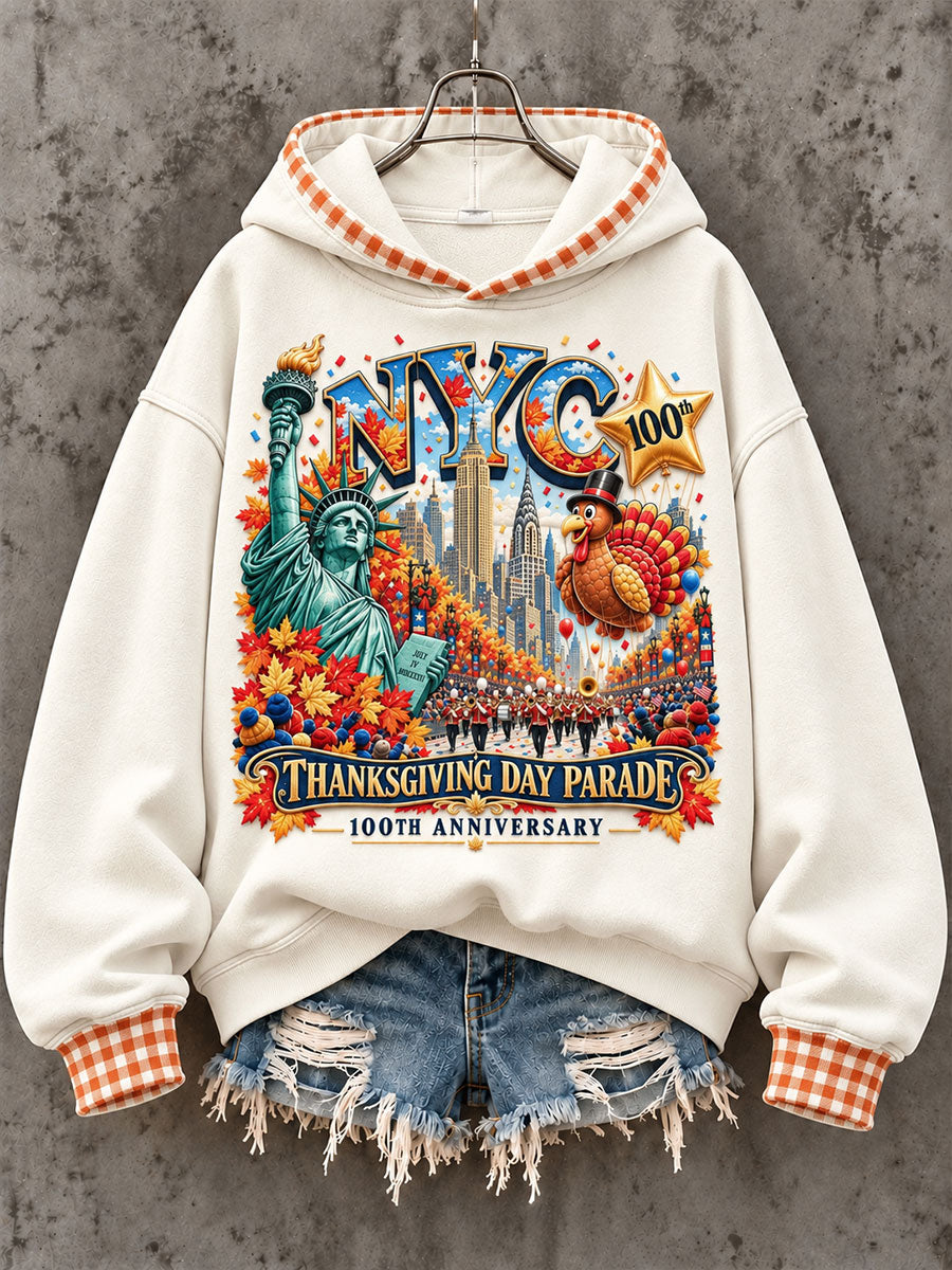 Women's Thanksgiving Parade Print Casual Sweatshirt