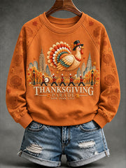 Women’s Thanksgiving Parade Commemorative Print Casual Sweatshirt