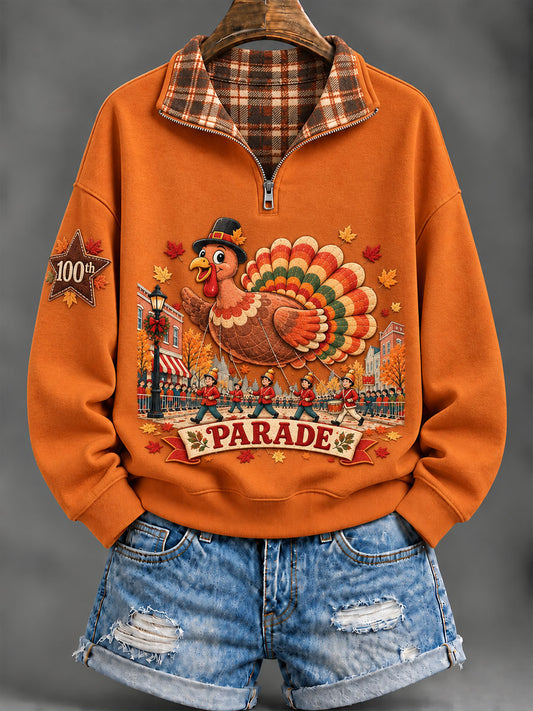 Women’s Thanksgiving Parade Commemorative Print Casual Sweatshirt